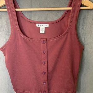 NWOT Athleta Half Moon Tank in Tawny Rose